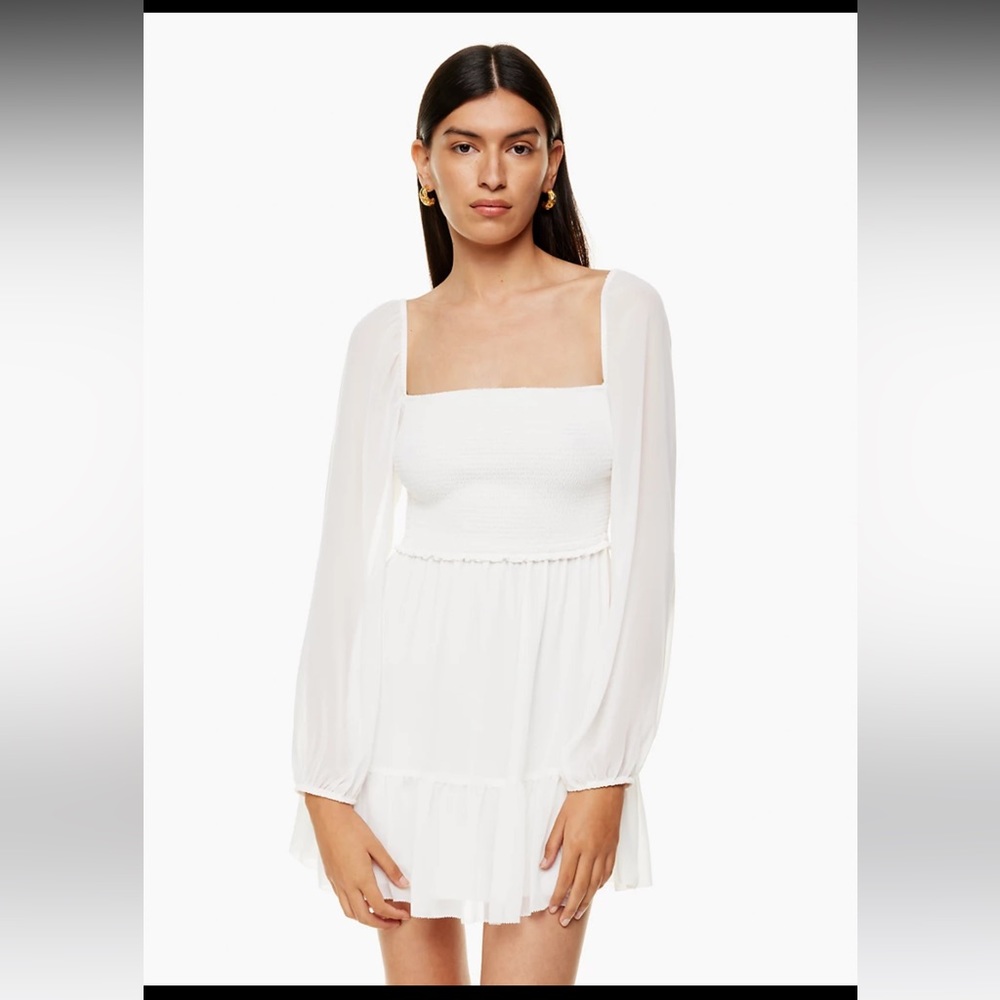 NWOT Aritzia Wilfred Tempest Dress - light birch